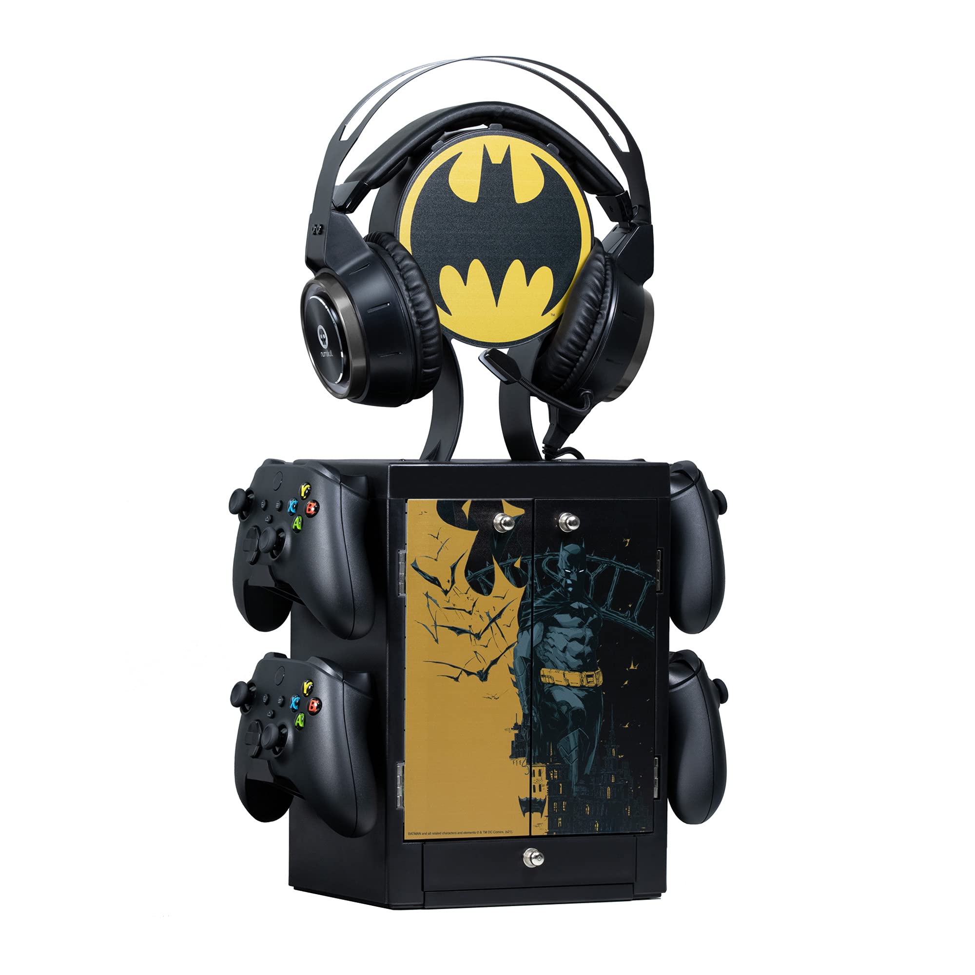 Numskull Official Batman Game Storage Tower, Controller Holder, Headset Stand for PS4, Xbox One, Nintendo Switch - Official Halo Merchandise (Xbox Series X/)