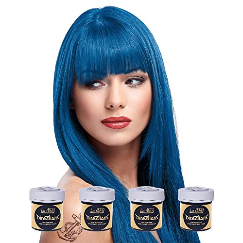 8 x La Riche Directions Semi-Permanent Hair Color 88ml Tubs - DENIM BLUE
