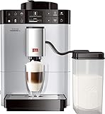 Melitta Caffeo Passione OT F531-101, Kaffeevollautomat mit Milchbehälter, One Touch Funktion, Silber