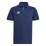 Adidas Unisex Kids Polo Shirt (Short Sleeve) Tiro 23 Competition Cotton Polo Shirt, Team Navy Blue, HK8053, 116