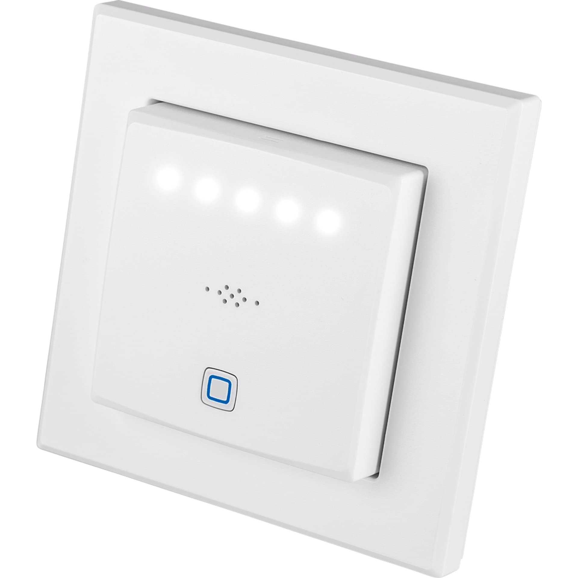 Homematic IP Smart Home CO2-Sensor, Luftgütesensor, Anzeige mit 5 LEDs und in der Smartphone-App, Kohlendioxid Ampel für Luftqualität, Messgerät, 230V, 155592A0