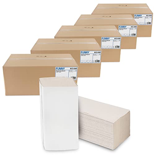 Funny Papierhandtücher (Papierhandtuch 5x 5000, Natur)