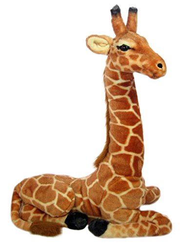 Wagner Plüschtier Giraffe - sitzened - 85 cm Plüschgiraffe Stoffgiraffe Kuscheltier