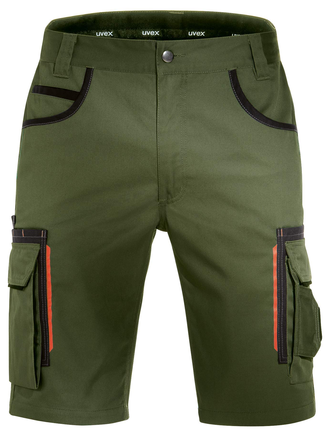 Uvex Tune-Up Arbeitshosen Männer Kurz - Shorts für die Arbeit - Grün - Gr 29W/Etikettengröße- 42