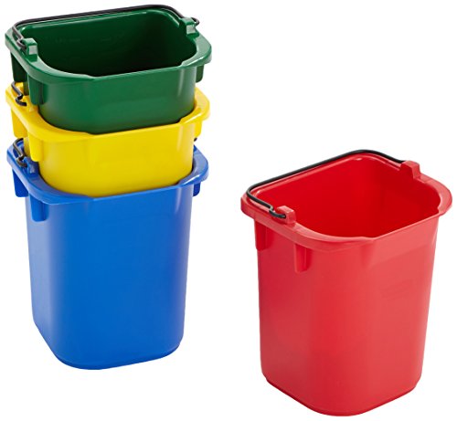 Rubbermaid 5qt Disinfectant Pail - Red/Yellow/Blue/Green
