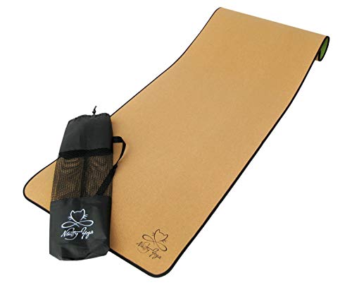 Nikitty Yoga - Yogamatte aus Kork und TPE - rutschfest, leicht, perfekte Mattendicke von 0,5cm - Yoga Mat Fitness Pilates Sport - #corklovers