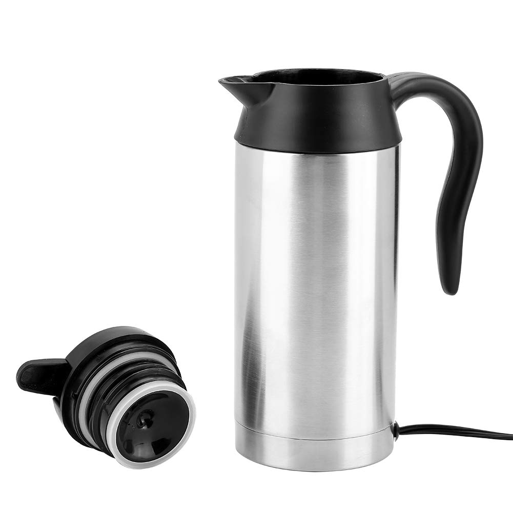 SANON 24V Reisewagen LKW Wasserkocher Warmwasserbereiter Flasche für Tee Kaffee Trinken 750Ml