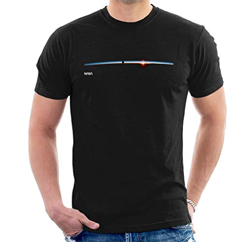 Nasa Satellite Horizon Shot Men's T-Shirt