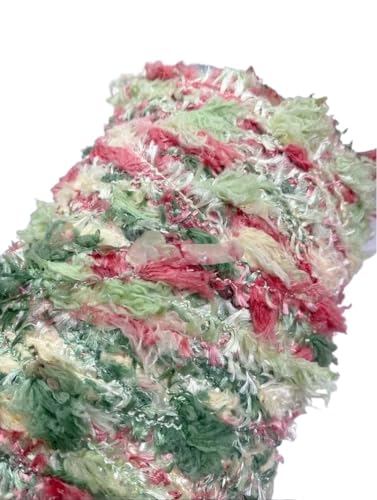 250 g ausgefallenes Strickgarn, segmentgefärbtes Blüten-Wollgarn, handgemischt, Beutel, DIY-Faden, Verkabelung, Häkelgarn (Color : Color 1)
