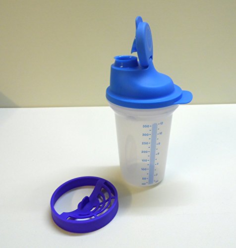TW TUPPERWARE Backen Mix-Fix Shaker 350 ml mit Quirlscheibe blau/lila