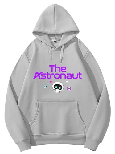 REIK JIN The Astronaut Kpop Hoodies Herren Langarm Unterstützung Idol BTS Hoody Damen World Tour Hiphop Fans Pullover Sweatshirts, 12 Astronaut Jin Gray, XXXL