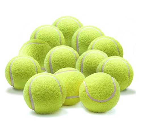 Milopon Tennis Balls Gelb Professionelle Training Tennisbälle Hohe Elastizität Practice Ball Outdoor Sports Spielzeug Tennis Ball für Haustiere Hunde Katze (10PCS)