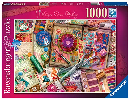 Ravensburger 16928 Aimee Stewart Vintage Schneiderei 1000 Teile Puzzle für Erwachsene & Kinder ab 12 Jahren, Mehrfarbig