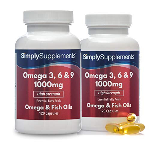 Omega 3, 6 & 9 1000mg - 240 Kapseln - SimplySupplements