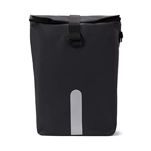 #DoYourOutdoor 3in1 Hinterradtasche mit praktischem Schnellverbindungssystem für Gepäckträger - Wasserdicht & Reflektierend - 21 Liter Rolltop-Fahrradtasche mit Schultergurt, Tragegriff - schwarz