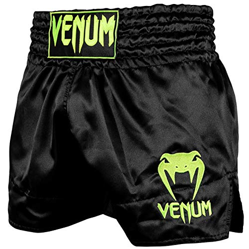Venum Classic Thaibox Shorts, Schwarz/Neon Gelb, XXL