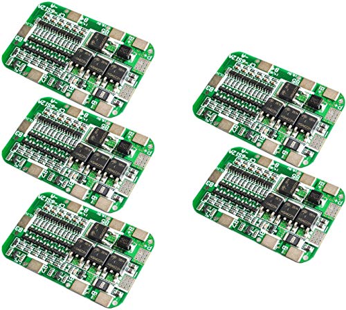 TECNOIOT 5pcs 6S 15A 24V PCB BMS Protection Board for 6 Pack 18650 Li-ion Lithium Battery