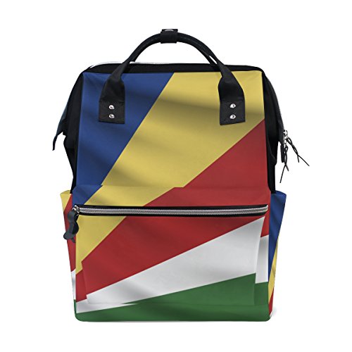 Seychelles Flag Mommy Bags Muttertasche Reiserucksack Windeltasche Daypack Windeltasche für Babypflege