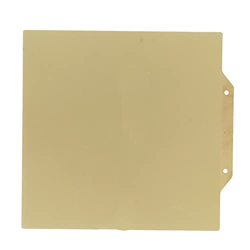 Aramox Bauplatte für 3D-Drucker, Hochfeste PEI-Stahlplatte, Flexibel, Gold, 6,5 Zoll, 6,5 Zoll Zum Drucken (Goldene Stahlplatte mit Magnetaufkleber)