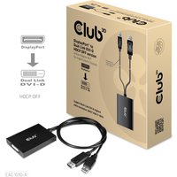 Club 3D - DisplayPort/DVI-Adapter - Dual Link - USB (nur Strom), DisplayPort (M) bis DVI-D (W) - DisplayPort 1.2a - 60 cm - USB-Strom, aktiv