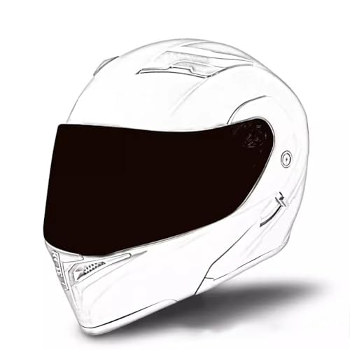 Klapphelme Motorradhelm, Integrierter Bluetooth Motorradhelm mit Doppelvisier Sonnenblende Rollerhelm Sturzhelm ECE-Zertifizierung Integralhelme für Erwachsene Männer und Frauen