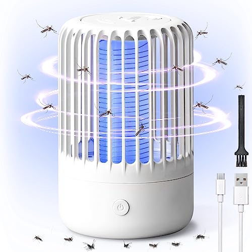 Insektenvernichter Mückenfalle Elektrisch, Mückenlampe Mückenschutz Insektenfänger UV-Licht Insektenvernichter, Leistungsstarke USB Schädlingsbekämpfungsfallen für drinnen und draußen