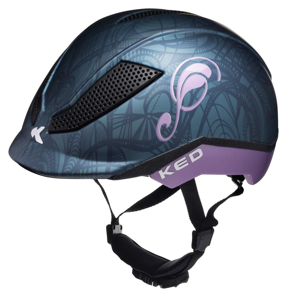 KED Pina M Nightblue matt - 51-56 cm - inkl. RennMaxe Sicherheitsband - Fahrradhelm Reithelm Skaterhelm MTB BMX Kinder Jugendliche