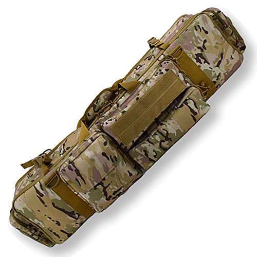 XVBVS Waffenkoffer für Langwaffen Gewehrtasche Langwaffenfutteral Langlebige SchießTaschen für Gewehre, Rifle Range Bag Aufbewahrung und Transport Von Schusswaffen mit Schultergurt (Color : Tarnung)