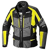 SPIDI 4 Season Evo H2Out Motorrad Textiljacke (Black/Neon/Yellow,M)