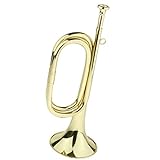 Messing Kavallerie Trompete Signalhorn Für Scouting Marching Band, Golden