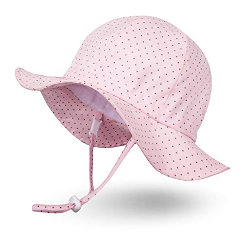 Ami&Li tots Mädchen Sonnenhut Verstellbarer Hut mit breiter Krempe Sonnenschutz UPF 50 für Baby Mädchen Jungen Säugling Kind Kleinkind Unisex