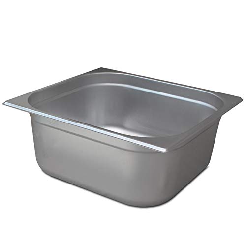 GN Behälter 2/3 Edelstahl - Höhe 150 mm - 12,5 Liter - Hitzebeständig bis 300°C - geeignet für Chafing Dish, Bain Marie, Saladette