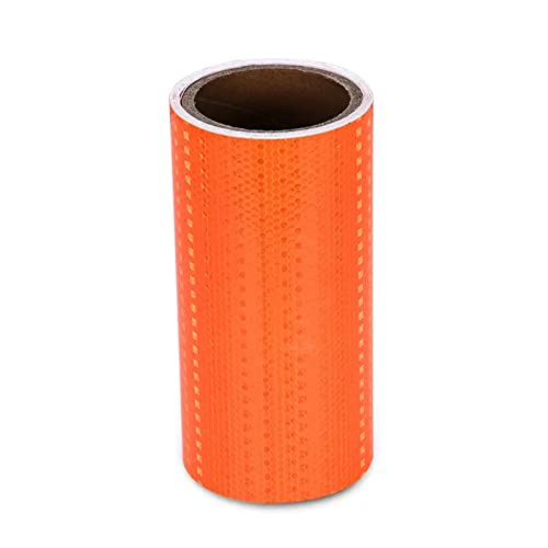 XENITE 40 cm breites reflektierendes Band, gut sichtbares Sicherheitsband, Warnmarkierungsband, reflektierendes Auto, reflektierendes Sicherheitsband for Sicherheitswarnung Klebeband (Color : Orange