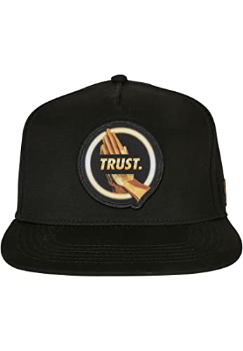 Caylor & Sons Trust in Gold Cap, Urban Fashion Mode Unisex Kappe mit Frontmotiv, Einheitsgröße, erhältlich in schwarz/gold
