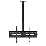 Verstellbare Decken-TV-Halterung – TV-Deckenhalterung, verstellbare LCD-TV-Deckenhalterung für 40-75-Zoll-Flachbildfernseher, maximales Gewicht 110 lbs (500–3000 mm)