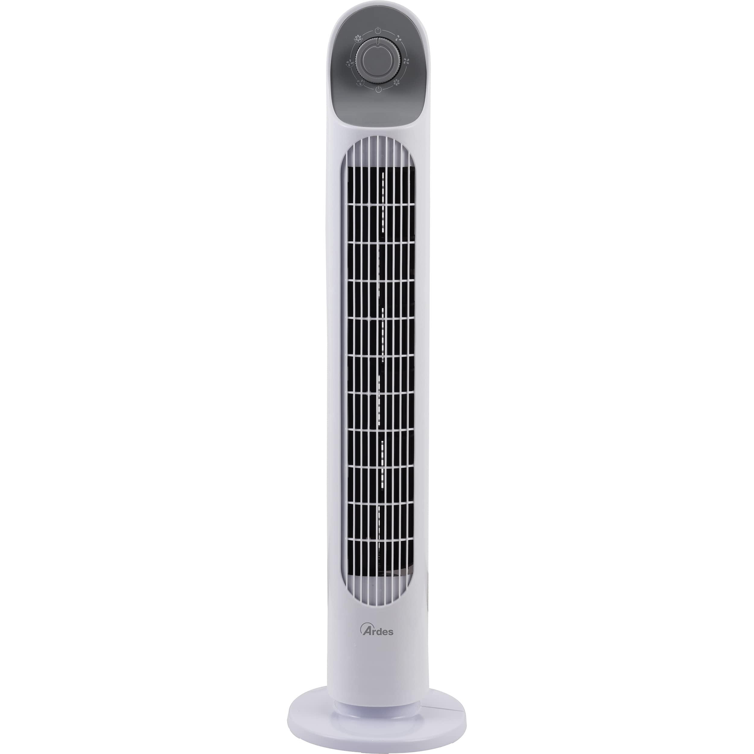 ARDES - Vertikalventilator Höhe 81 cm mit 3 Intensitäten und automatischer Oszillation des Turms, für Boden oder Tisch, Turmventilator weiß AR5T800