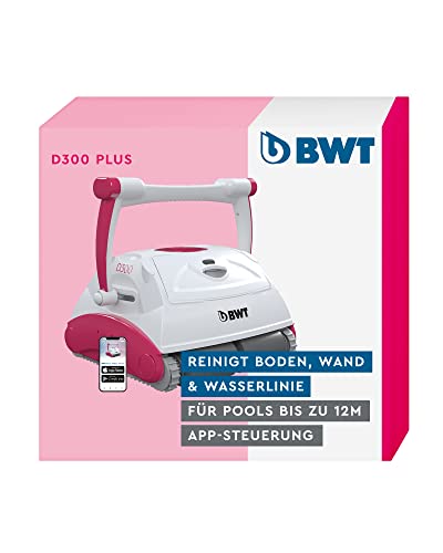 BWT Pool Roboter D300 Plus | Optimale Reinigung Von Boden, Wand & Wasserlinie Für Pools Bis 12 m | Beste Filterleistung & Smart Navigation | Per App Steuerbar