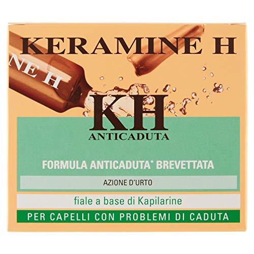 Keramine H,KH Fiala Anticaduta für Haare, 2 Packung mit 12 Monodose
