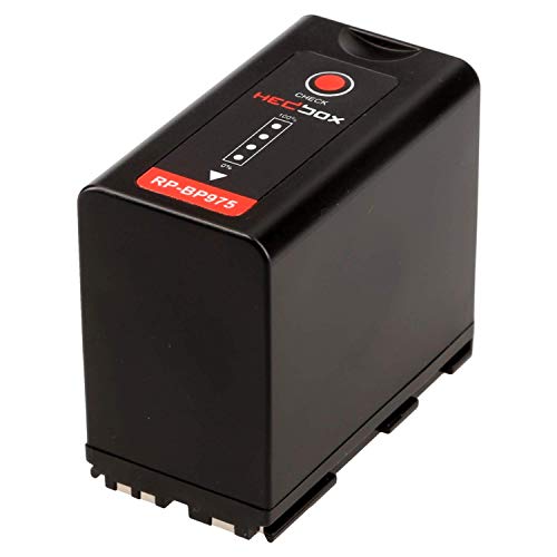 HEDBOX | RP-BP975 | Li-Ion Akku 7800mAh, kompatibel mit Canon BP-975 und EOS C100 Mark II, C300, XF100/ 200/ 300, XH und RED KOMODO Kameras