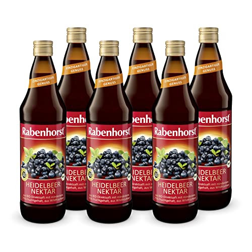 Rabenhorst Bio Heidelbeer-Nektar, 6er Pack (6 x 700 ml)