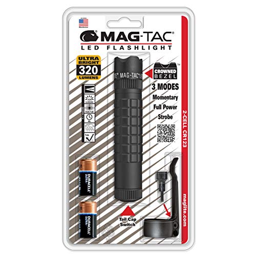 MAGLITE MAG-TAC LED 2CR123 Taschanlampe schwarz Tactical Krone