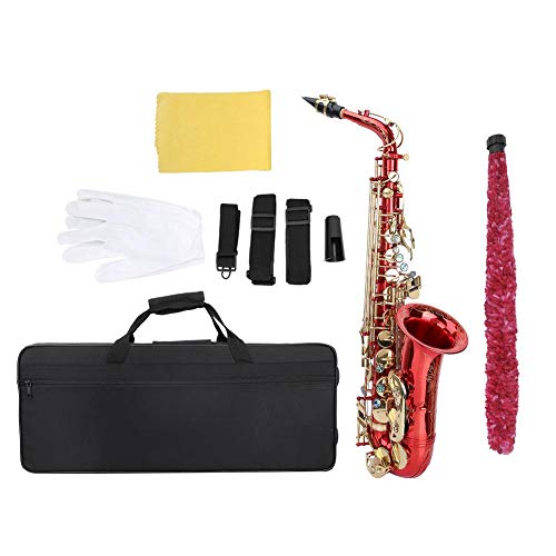 Musikinstrument, Elegant Ausgezeichnete Verarbeitung Einzigartiges Aussehen Altinstrument, Geschenke für Kinder Kinder Musikliebhaber(red)