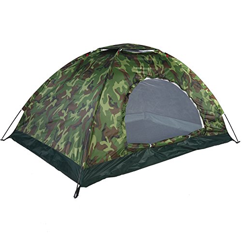 Nannigr 2 Personen Zelt, mit Silberbeschichtung Tarnzelt Zelt Campingzelt für den Außenbereich