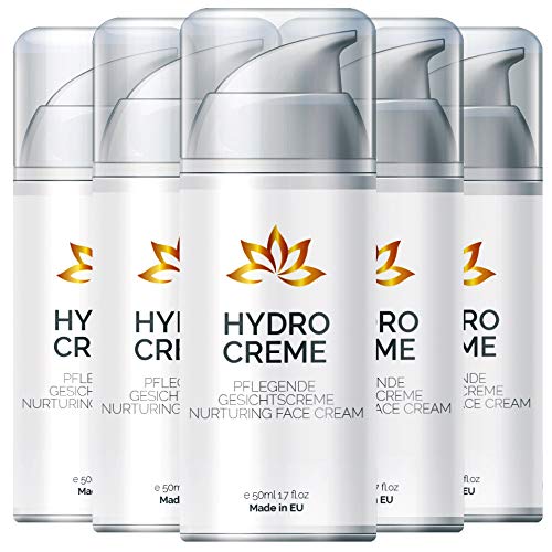 Hydro Creme – Anti Aging Skin Care | Feuchtigkeitscreme Gesicht (5 Flaschen)