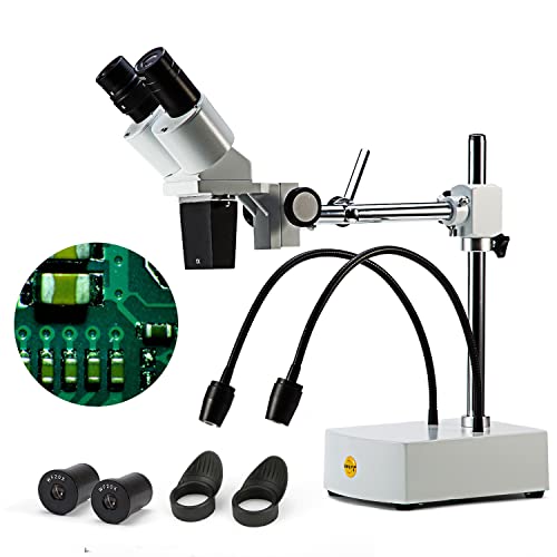 SWIFT S41-20 Professionelles Disseking Fernglas Stereo Mikroskop WF10x WF20x Okulare 10X 20X Vergrößerung 1X Objektiv LED Beleuchtung Galgenarm Ständer