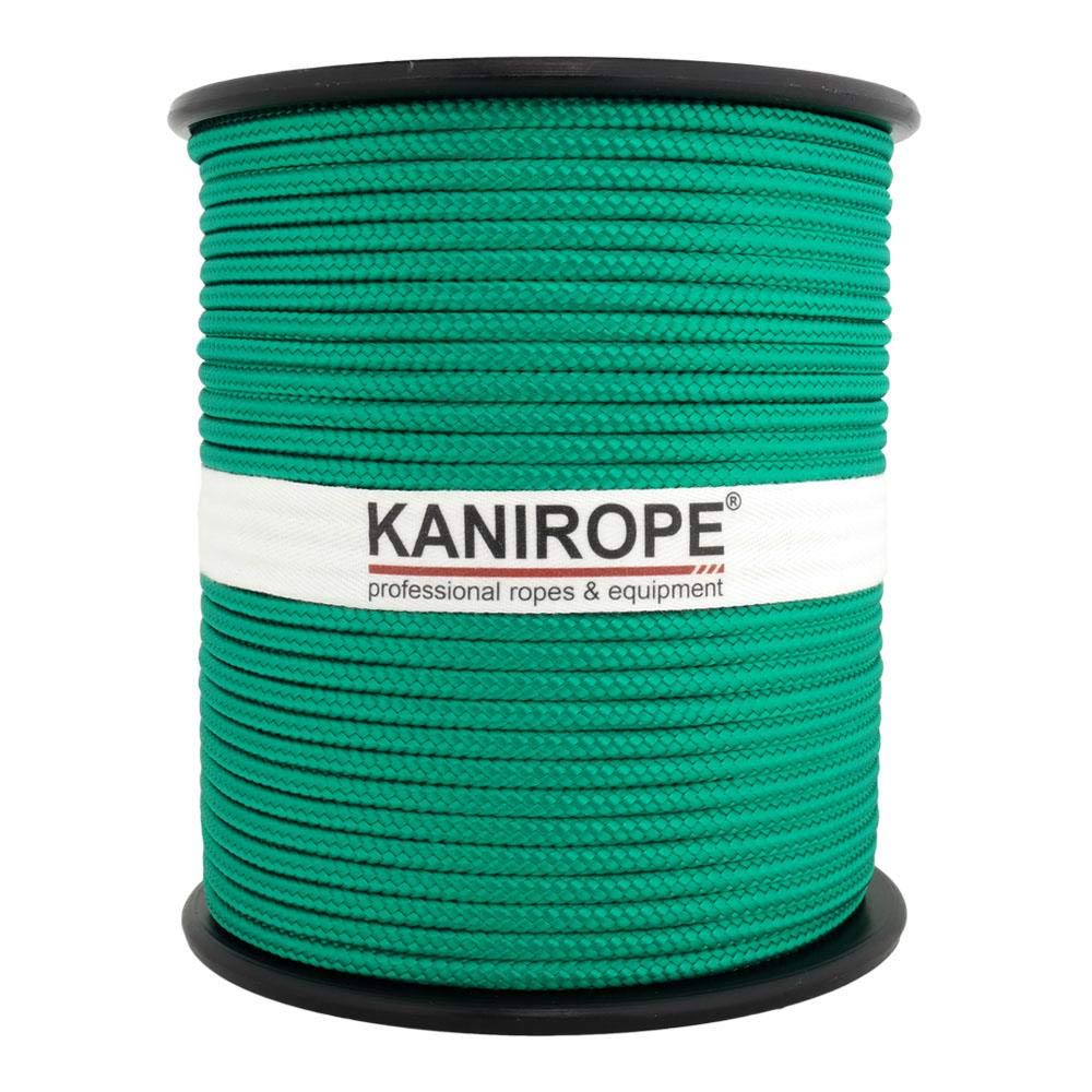 Kanirope® PP Seil Polypropylenseil MULTIBRAID 3mm 100m Farbe Grün (0117) 16x geflochten