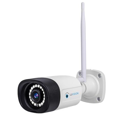 LUVISION WLAN-Überwachungskamera, hochauflösende 5MP WLAN Kamera für den Innen- und Außenbereich, Erweiterungskamera mit Farbiger Nachtsicht, wetterfeste Ausführung, 1 Kamera