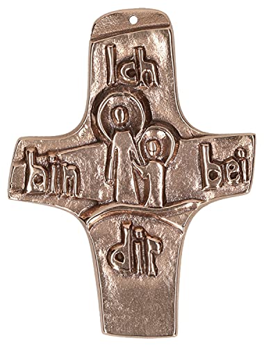Butzon & Bercker Kommunionkreuz Ich Bin bei dir 9,5 cm Erstkommunion Kruzifix Kreuz