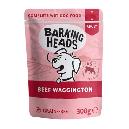 Barking Heads Beef Waggington 300 g x 10 (Verpackung kann variieren)
