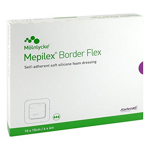 MEPILEX Border Flex Schaumverb.haft.15x15 cm 10 St Verband